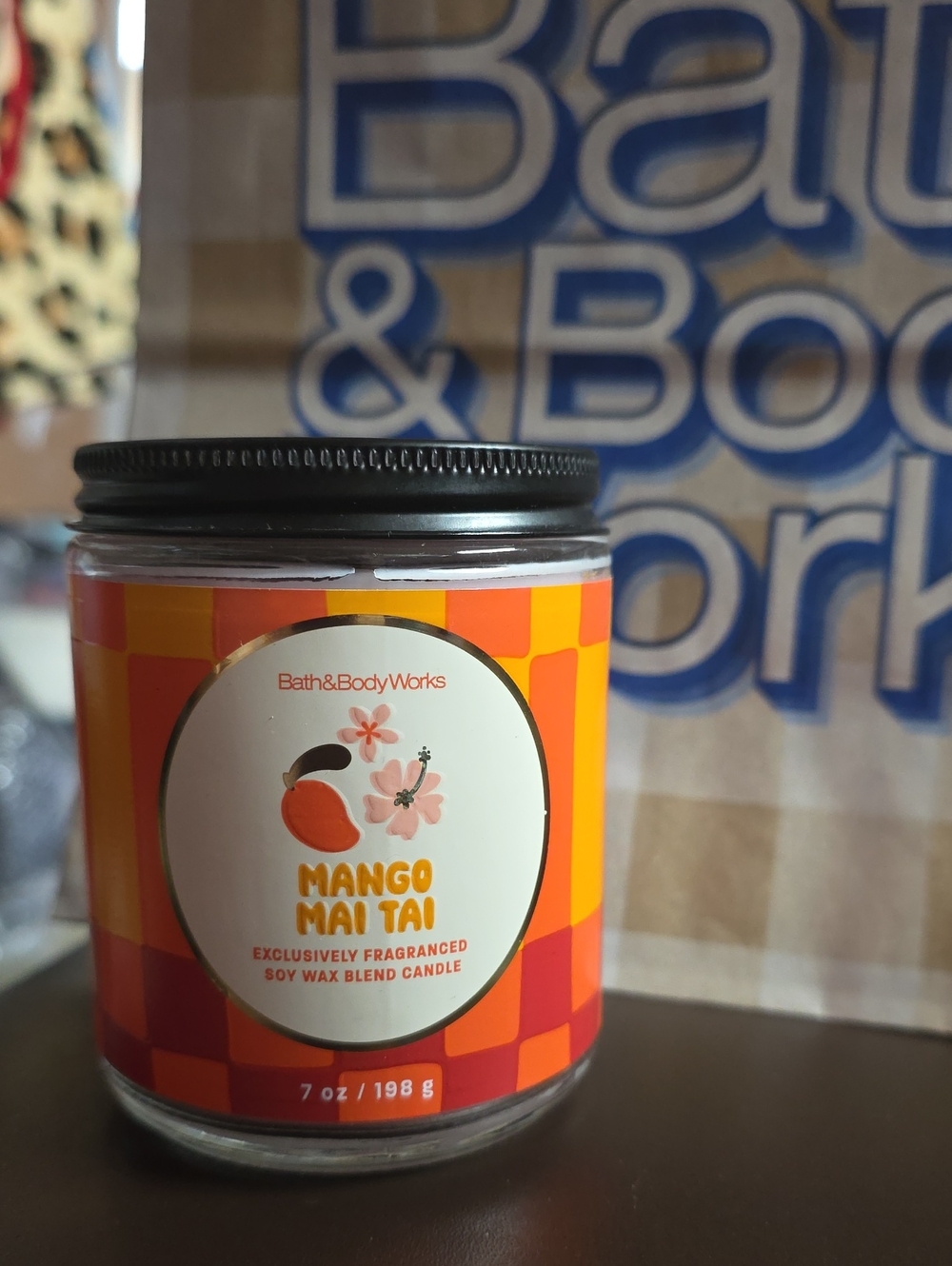 Candle Bath & Body Works Mango Mai Tai Soy 1 Wick Candle New